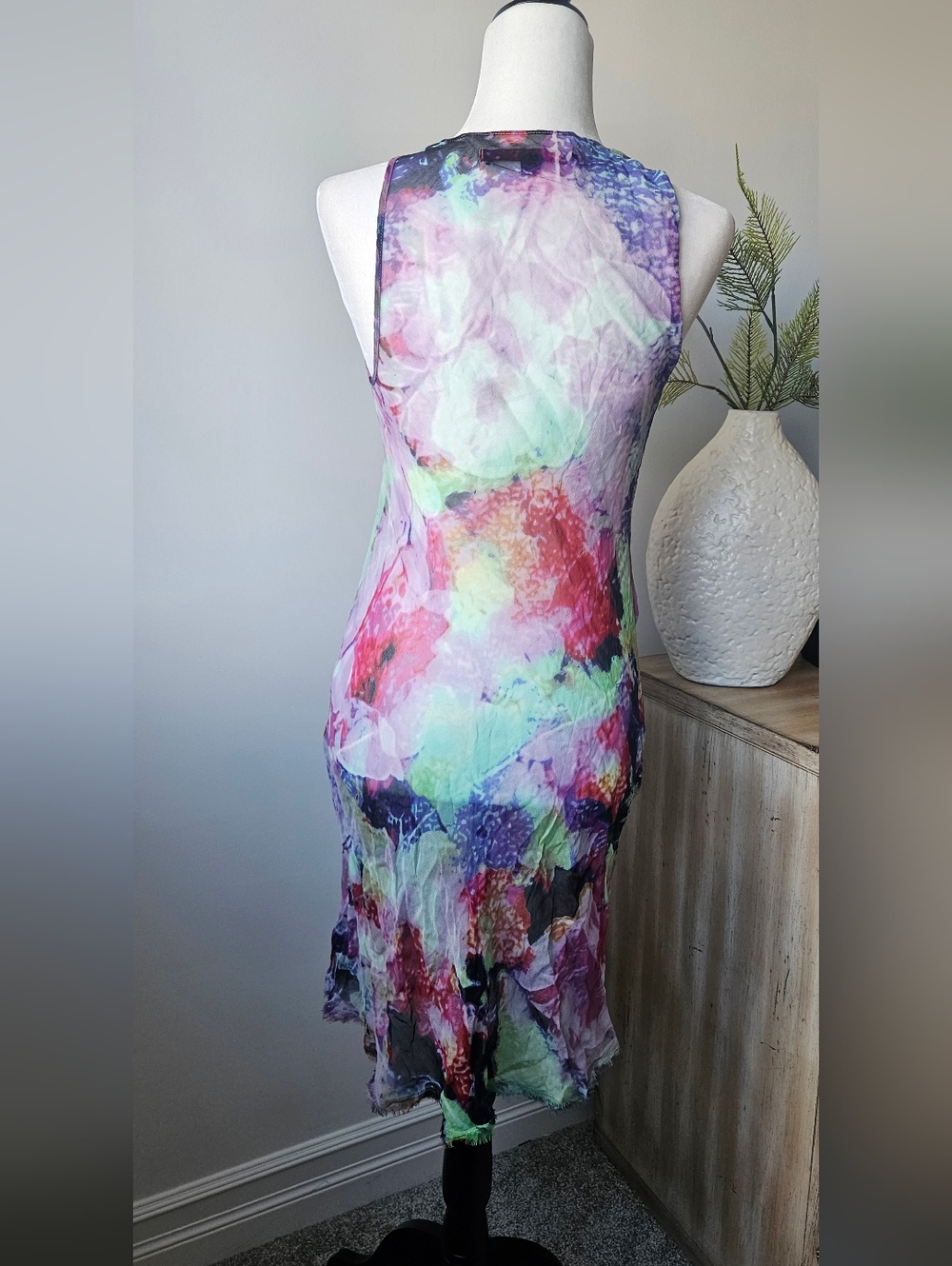 Anthropologie A Common Thread Multicolor Ruffle Dress - Picture 2 of 5